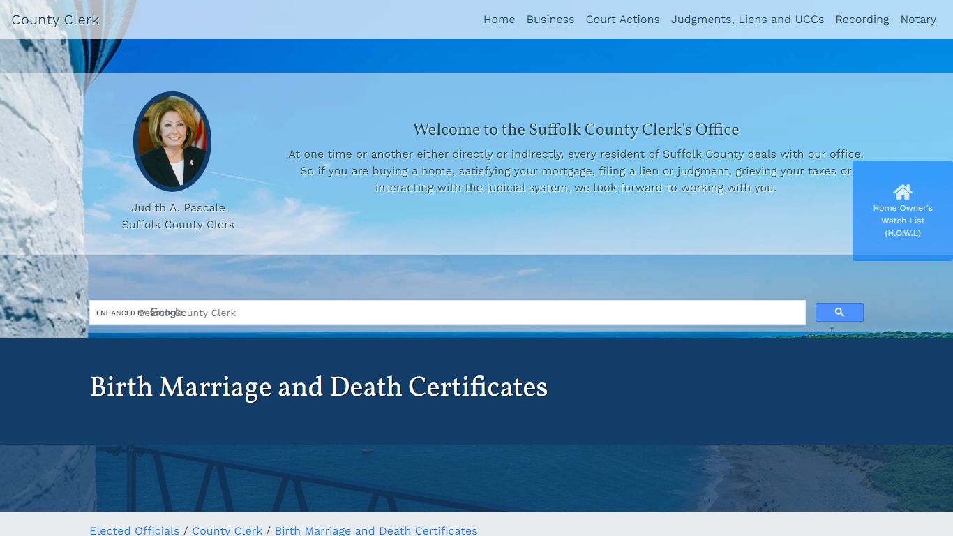 Birth Marriage and Death Certificates